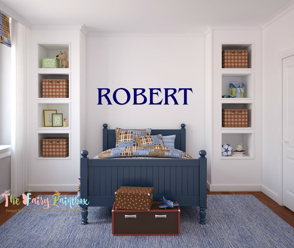 Blue And Brown Boys Bedroom