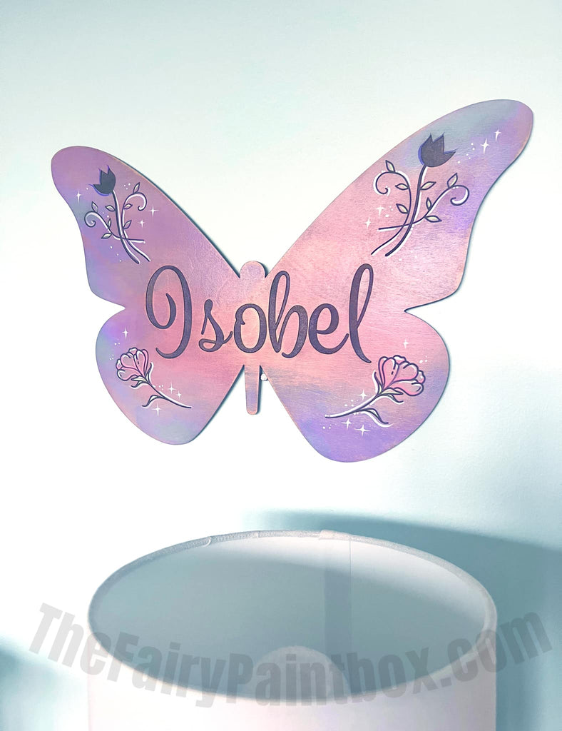 Product Spotlight: Engraved Butterfly Baby Name Sign