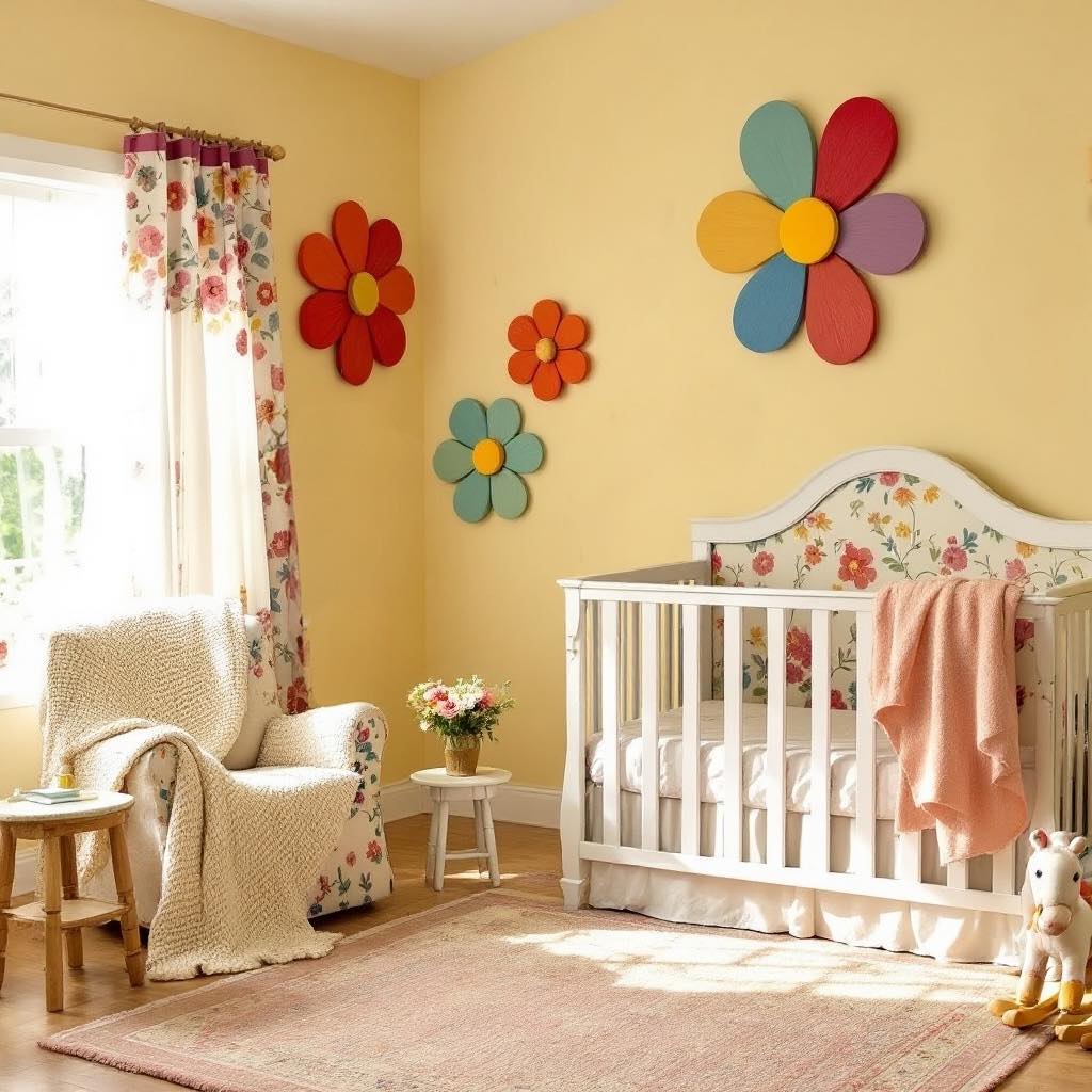 Wooden Flowers for Wall