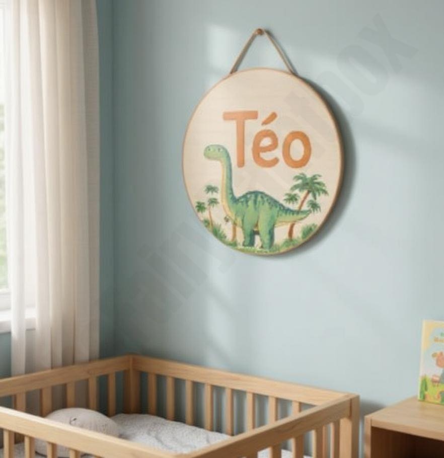 Dinosaur Baby Room Wall Art Sign