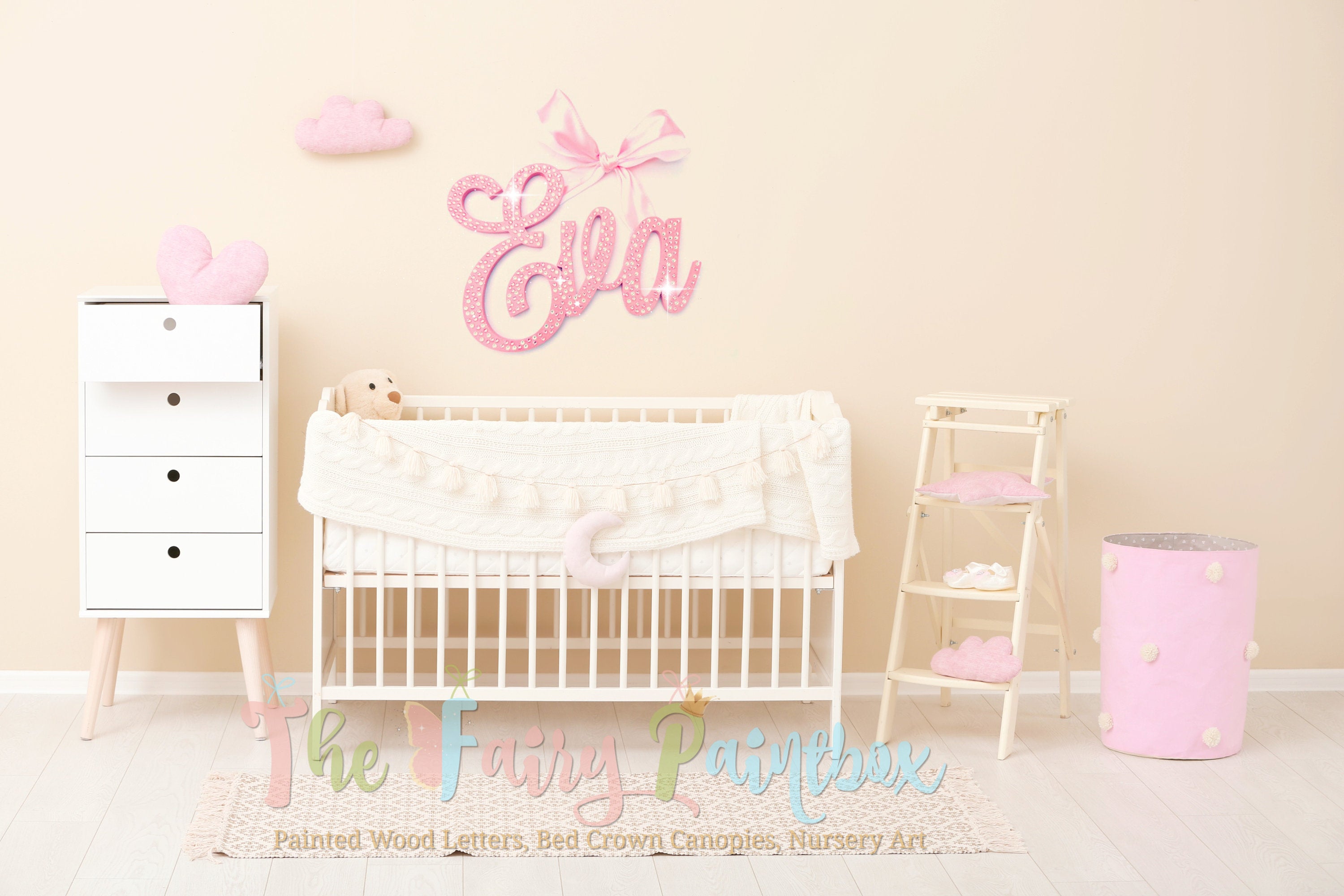 Baby Lettering Stack Baby Letters To Hang On Wall